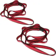 FOSER 2Pcs Daisy Chains, Yoga Hammock Extension Strap, 23KN Adjustable Nylon Cli