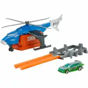 Hot Wheels Launch Into Action SUPER S.W.A.T. COPTER Vehicle by Mattel