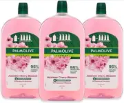 Palmolive Foaming Liquid Hand Wash Soap 3L (3 x 1L packs),Cherry Blossom