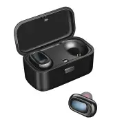 Mini TWS bluetooth 5.0 Earphone Binaural Wireless Stereo Earbuds Headphones With Charging Case BLACK COLOR