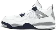 Air Jordan 4 Retro - 308497 106, White/Midnight Navy/Light Smok, 2 US