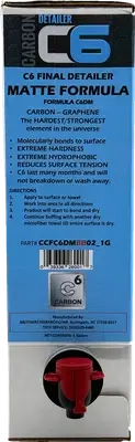 CYCLE CARE FORMULAS CCFC6MBB02_1G C6 Matte Detailer - Bag in Box - 1 U.S. Gal.