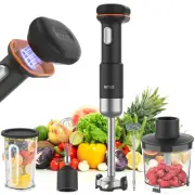 RITUS Immersion Blender, 5 in 1 Cordless Hand Blender Heavy Duty Motor, 4000-...