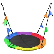 Sir John's Gifts 1m Tree Swing Kids Indoor/Outdoor Round Mat-Multi Colored