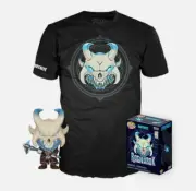 Fortnite - Ragnarok Glow in the Dark Pop! Vinyl & T-Shirt Box Set (XL) "New"