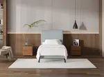 My Style Tapered Headboard & Standard Base - King Single / Duckegg / Slimline Base