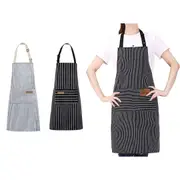 Adjustable Apron Hanging Neck Cooking Kitchen Baking Bar BBQ Chefs 2 Pockets