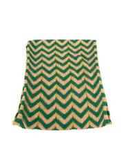 Chevron Knit Wool Scarf