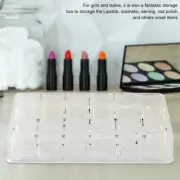 Portable Transparent 18 Grid Mini Cabinets Drawer Jewelry Cosmetic Storage Bo US