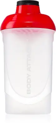 Body Attack BPA-Free Sports Shaker, Transparent, 600 ml