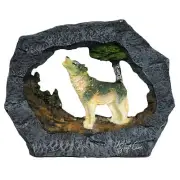 Regal Elites Vista Feather Series 4" Long Wildlife Sculpture HOWLING WOLF Figure