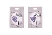 2x Zodiac 10L 6kg Clumping Bentonite Clay Cat Litter Natural Absorbent Lavender