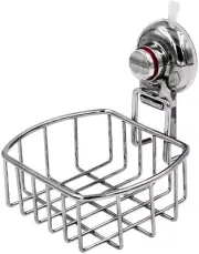 ESYLIFE Vacuum Suction Cup Shower Soap Dish Holder Chrome Finished