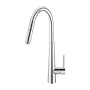 Chrome Kitchen Sink Mixer Tap Round Pull Out Tap Laundry Sink Faucets