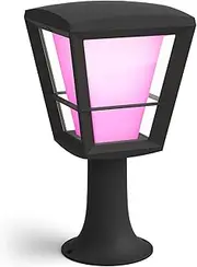 Philips Hue Econic White and Colour Ambiance Led Smart Garden Pedestal [Standing Lantern], Compatible with Alexa, Google Assistant and Apple Homekit