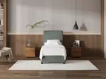 My Style Tapered Headboard & Slimline Base - Single / Seaglass / Drawer Base