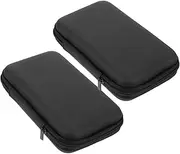 2Pcs Storage Box Portable Travel Pouch for Organizing Digital Accessories Wear Resistant Cable Organizer Bag with Multi Partition Design for Home and Travel Use