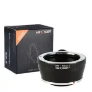 K&F Concept adapter with tripod for Olympus OM mount lens to Nikon 1 camera J1