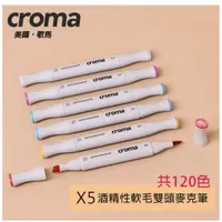 在飛比找蝦皮購物優惠-萬事捷CROMA｜X5軟毛雙頭麥克筆 100/110/T/R