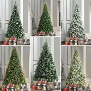 Mazam Christmas Tree 1.8M/2.1M/2.4M Xmas Trees LED Light Decorations Green White