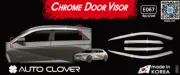 Chrome Window Vent Visors Rain Guard Sun Shield 4P E067 for Hyundai Ioniq5 2021+