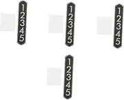 KALLORY Sets Outdoor Address Signage Large House Numbers Metal Office Plaque Easy Install Design
