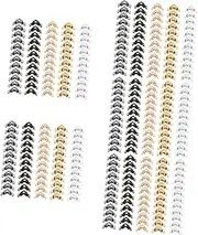 HOODANCOS 5sets Jewelry Making Beads Caps Metal Spacer Bead Caps for DIY Bracelets Necklaces 500pcs*5
