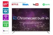 65" Smart Cast 4K LED TV with Google Chromecast (Smart TV)