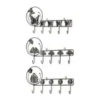 Wall Mount Coat Rack Key Holder for Entryway for Bedroom Living Room Key