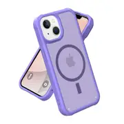 IPhone 13/Iphone 14 Case,Compatible With MagSafe,Military-Grade Protective Case,Scratch-Resistant Back Cover-Purple