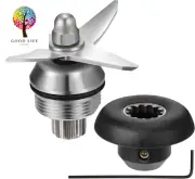 Frienda 3 Pieces Blender Blade Assembly 6 Blade Wet Dry Ice Blade Assembly