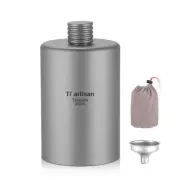 Sleek and Lightweight Titanium Alcohol Flask Perfect for Camping and Hiking