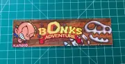 Bonk’s Adventure Arcade Marquee 1.75x6.25” Sticker Glossy Decal Holographic