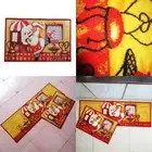 Absorbent Chef Pattern Kitchen Area Rug Floor Carpet Machine Washable Yellow