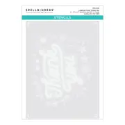 Spellbinders Layered Floral Thank You Stencils