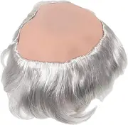 DRESSOOS Bald Man Cosplay Wig for Halloween Costume Realistic Synthetic Hairpiece Grey Mediterranean Style for Men and Women for Masquerade Parties and Theatrical Performances