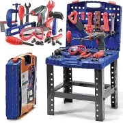 Play22 Kids Tool Set Bench 76 Pc Toddler Tool Bench Set with Electronic Play