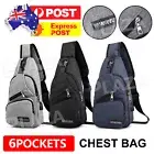 Mens Chest Bag Shoulder Backpack Man Sling Cross Body Satchel Travel Bag