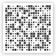 Squares Pattern #2 Stencil - Choose a Size - Laser-Cut Reusable Plastic