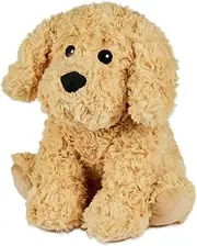Warmies Cockerpoo Junior Plush, Wheat Bag Microwavable Weighted Teddy Bear with French Lavender Scent, Fully Heatable Heat Pad Junior Size, Cuddly Toy for Anxiety
