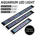 60 90 120cm Aquarium LED Light Lighting Full Spectrum Aqua Plant Fish Tank Lamp