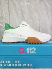 G/Fore G.112 Turf Golf Shoes Mens Size 9 White Green Leather Spikeless Training