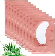 50 Pairs Set Under Eye Pads,Eyelash Extension Gel Patches, Lash Extension Lint Free Under Hydrogel Eye Mask Pads Beauty Tool. (Pink)
