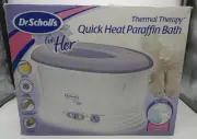 Dr Scholls For Her Thermal Therapy Quick Heat Paraffin Hand/Foot Bath NEW IN BOX