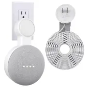 Plug-In Wall Mount Holder for Google Home Mini Speaker with Hidden Cable Cord