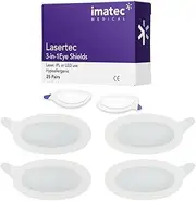 Lasertec Disposable Laser/IPL Eye Protection Shields – Hypoallergenic Adhesive Eye Pads for Laser Hair Removal, IPL & LED Beauty Treatments (25 Pairs)