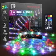 RGB Rope Light Twinkle, Remote Control Colorful 32.8ft RGB (Red, Green, Blue)