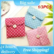 1/3PCS Women Girl Cute Tampon Storage Bag Portable Dots Sanitary Pad Cosmetic Ba