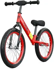 16 inch Balance Bike for 4 5 6 7 8 Year old Boys Girls, Kids No Pedal Bikes with Adjustable Seat, Toddler Walking Training Bicycle, Children's Toys Gifts