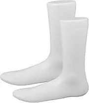 2Pcs Plastic Foot Model Display Mannequin for Shoes and Socks Lightweight and Shoe Holder for Adult Women Footwear Realistic Shape Enhancer for Increased Lifespan